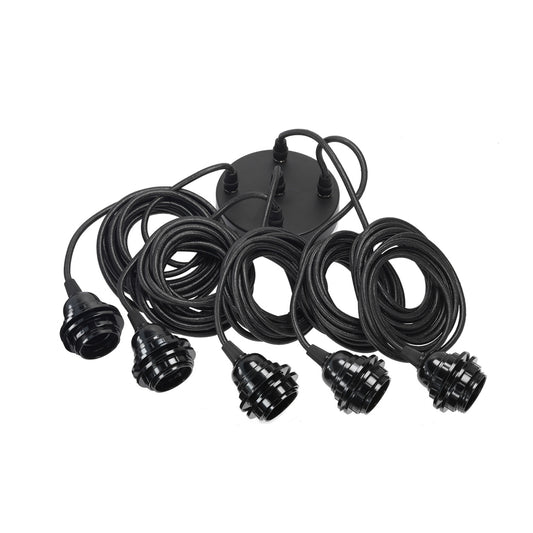 Bazar Bizar Lampfitting voor Plafond - Zwart - 5 Fittings