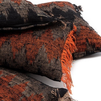 Bazar Bizar De Oh My Gee Kussenhoes - Zwart Oranje - 40x40