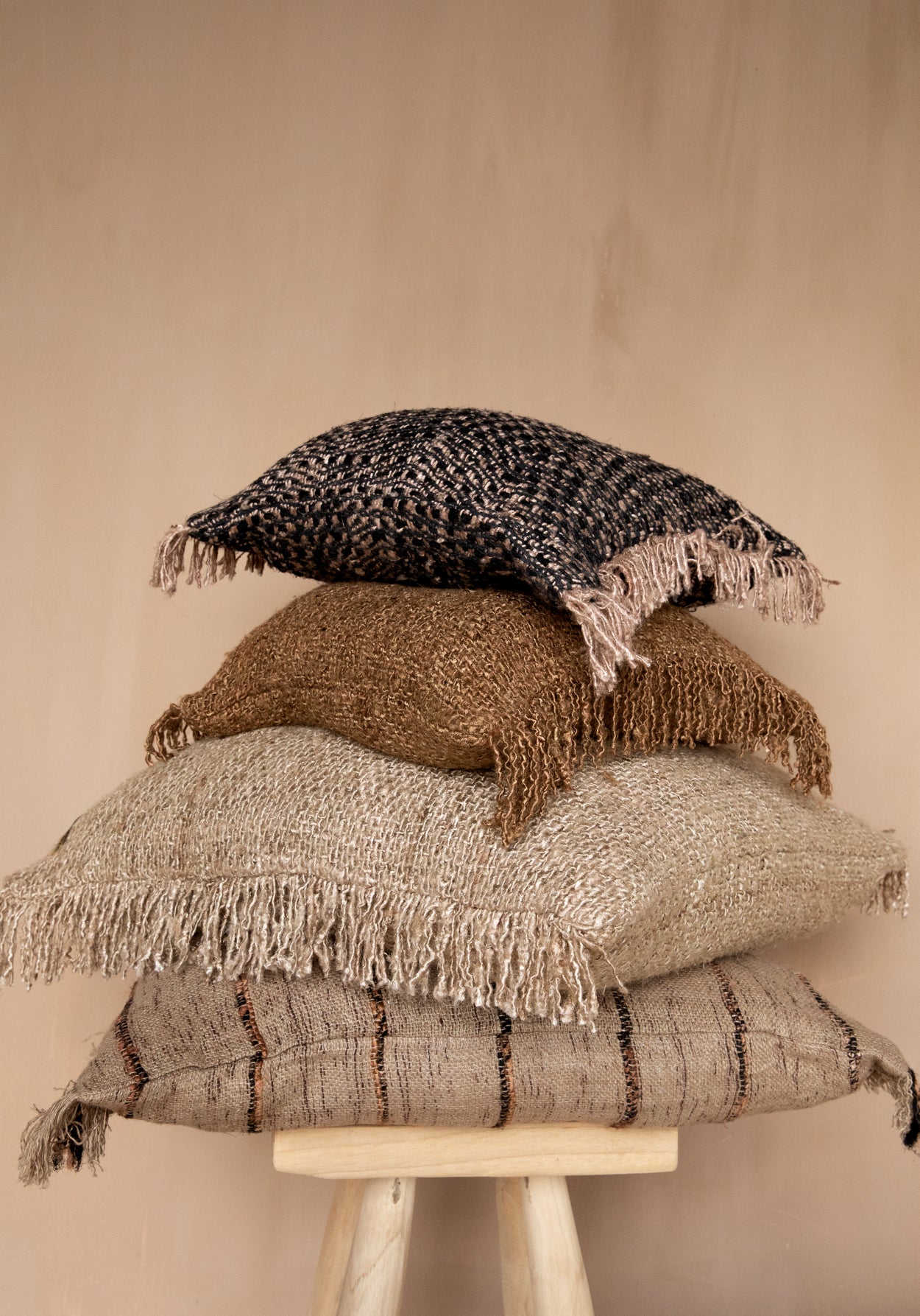 Bazar Bizar De Oh My Gee Kussenhoes - Beige Zwart - 60x60