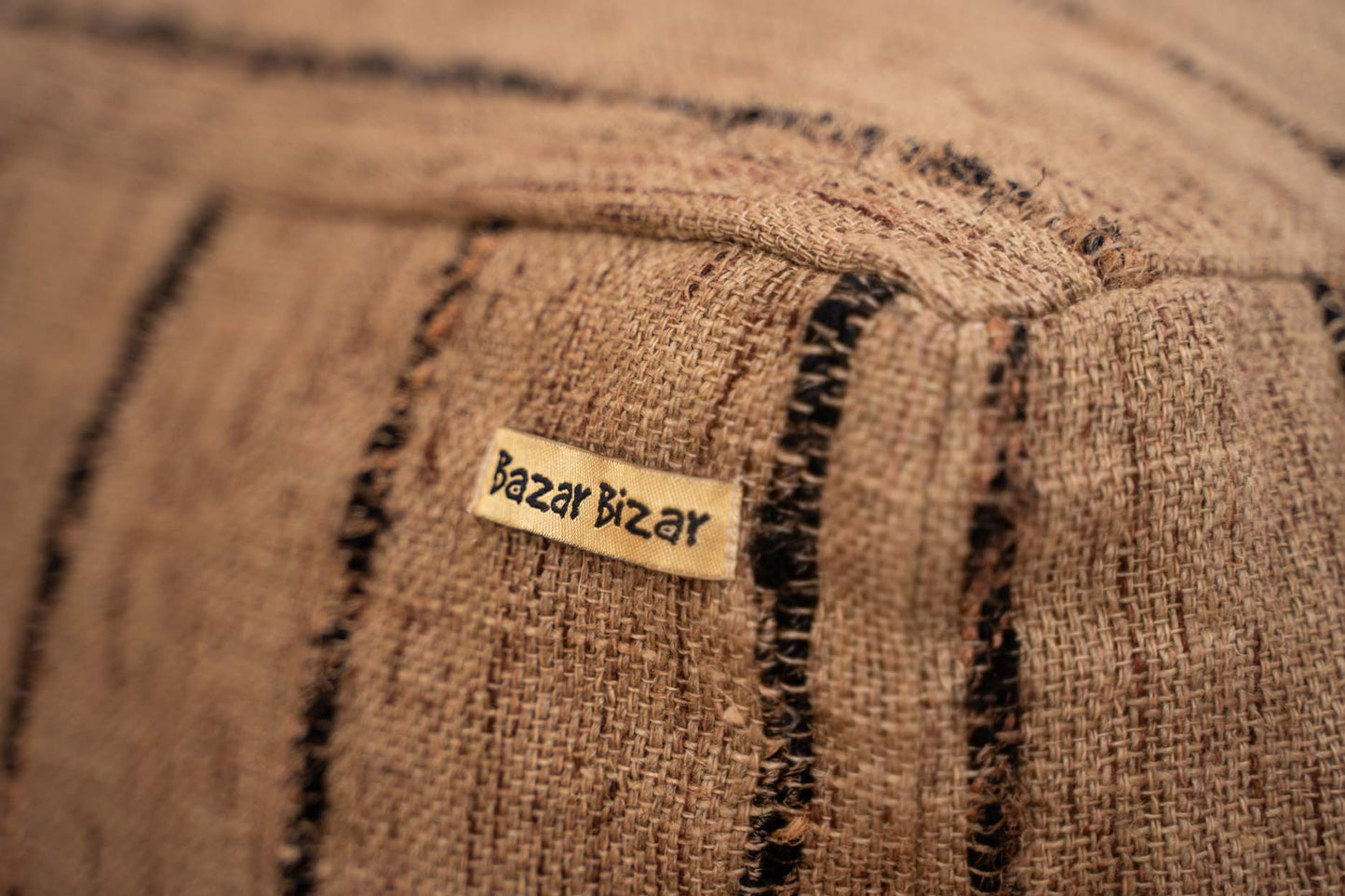 Bazar Bizar De Oh My Gee Poef - Beige Zwart