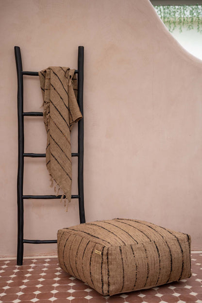 Bazar Bizar De Oh My Gee Poef - Beige Zwart