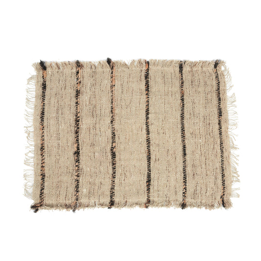 Bazar Bizar De Oh My Gee Placemat - Beige Zwart - Set van 4