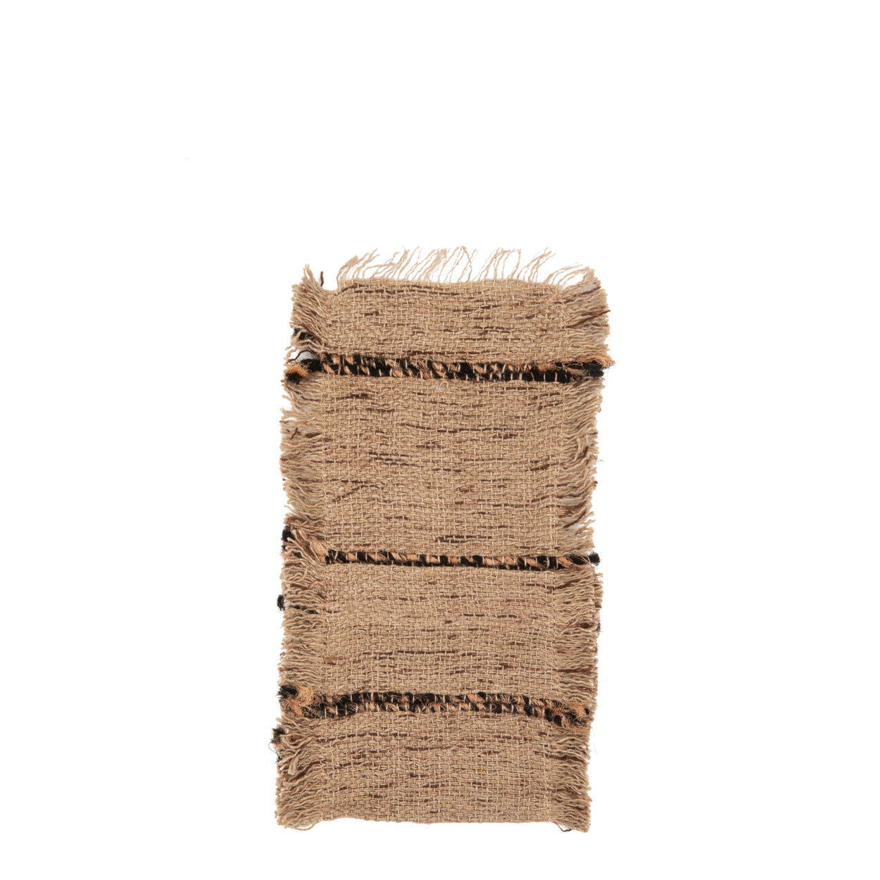 Bazar Bizar Het Oh My Gee Bestekzakje - Beige Zwart - Set van 4