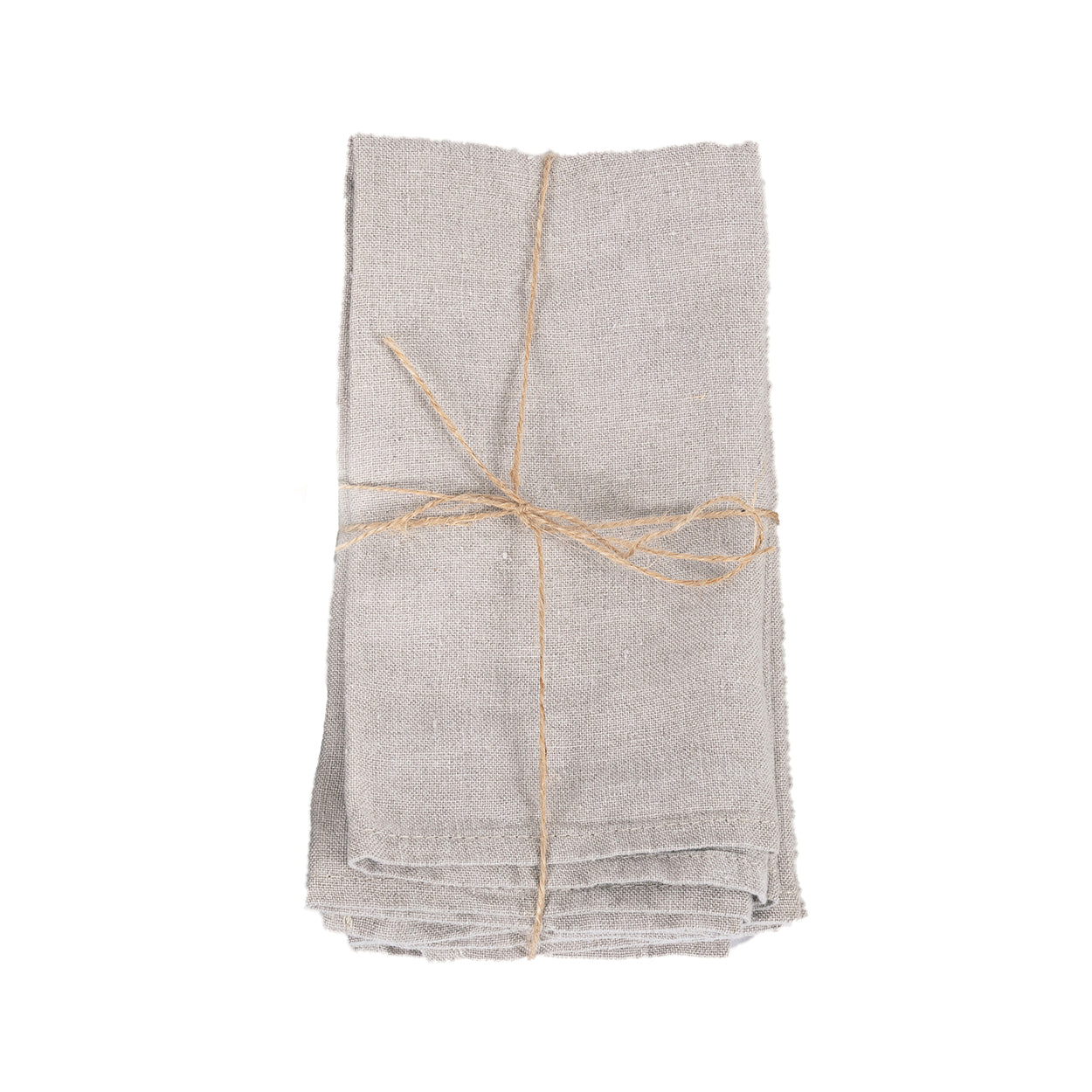 Bazar Bizar  Linnen Servet - Beige - Set van 4