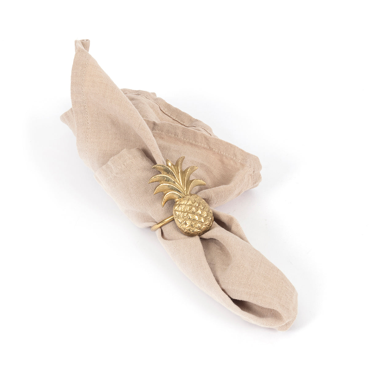 Bazar Bizar  Linnen Servet - Beige - Set van 4