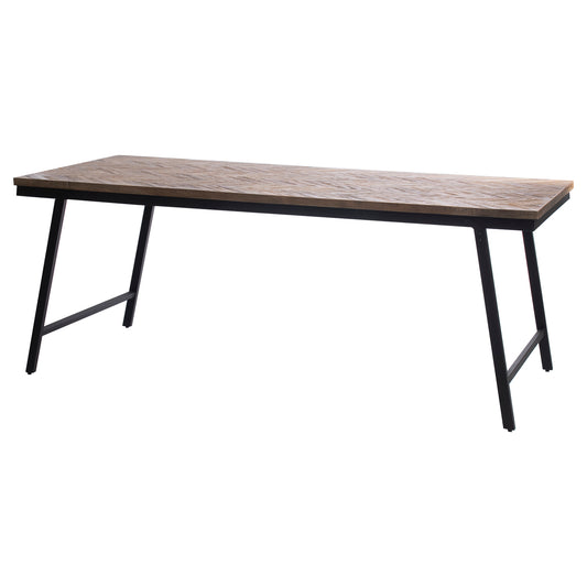 Bazar Bizar De Visgraat Markttafel - Naturel - 200cm