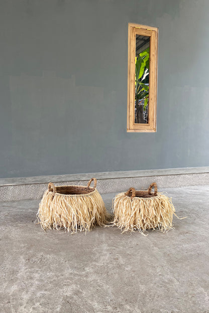 Bazar Bizar De Raffia Mand - L