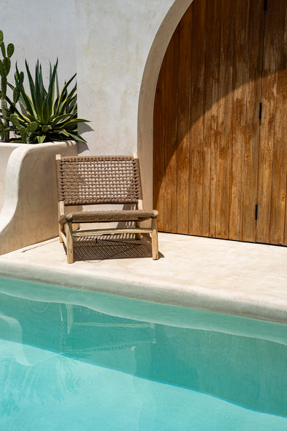 Bazar Bizar De Island Sisal Eenzit - Naturel Bruin