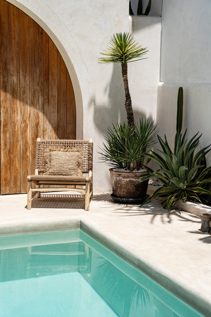Bazar Bizar De Island Sisal Eenzit - Naturel Bruin