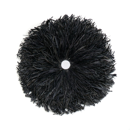 Bazar Bizar De Raffia Juju Muurdecoratie - Zwart