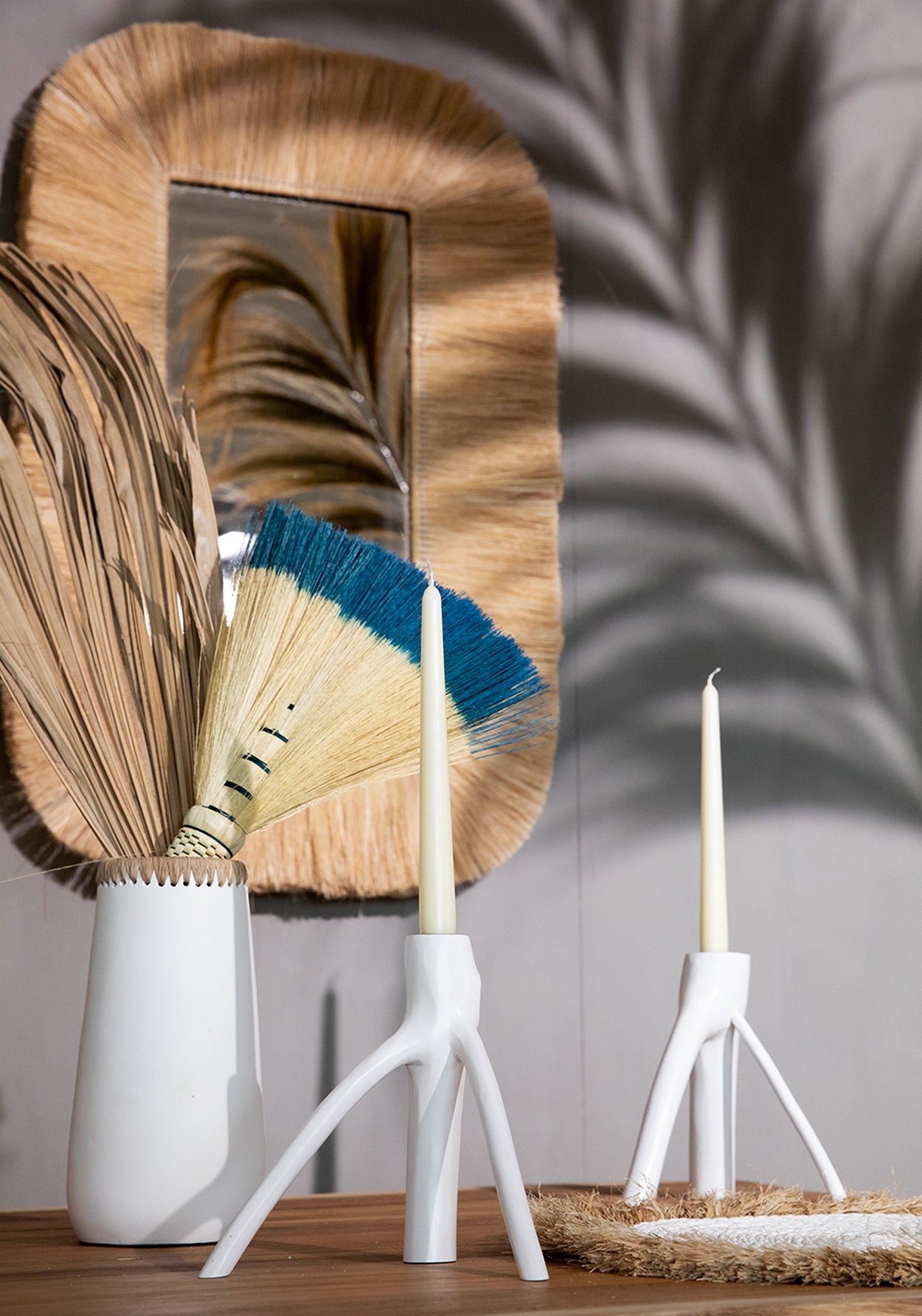 Bazar Bizar De Triple Twig Kaarshouder - Wit