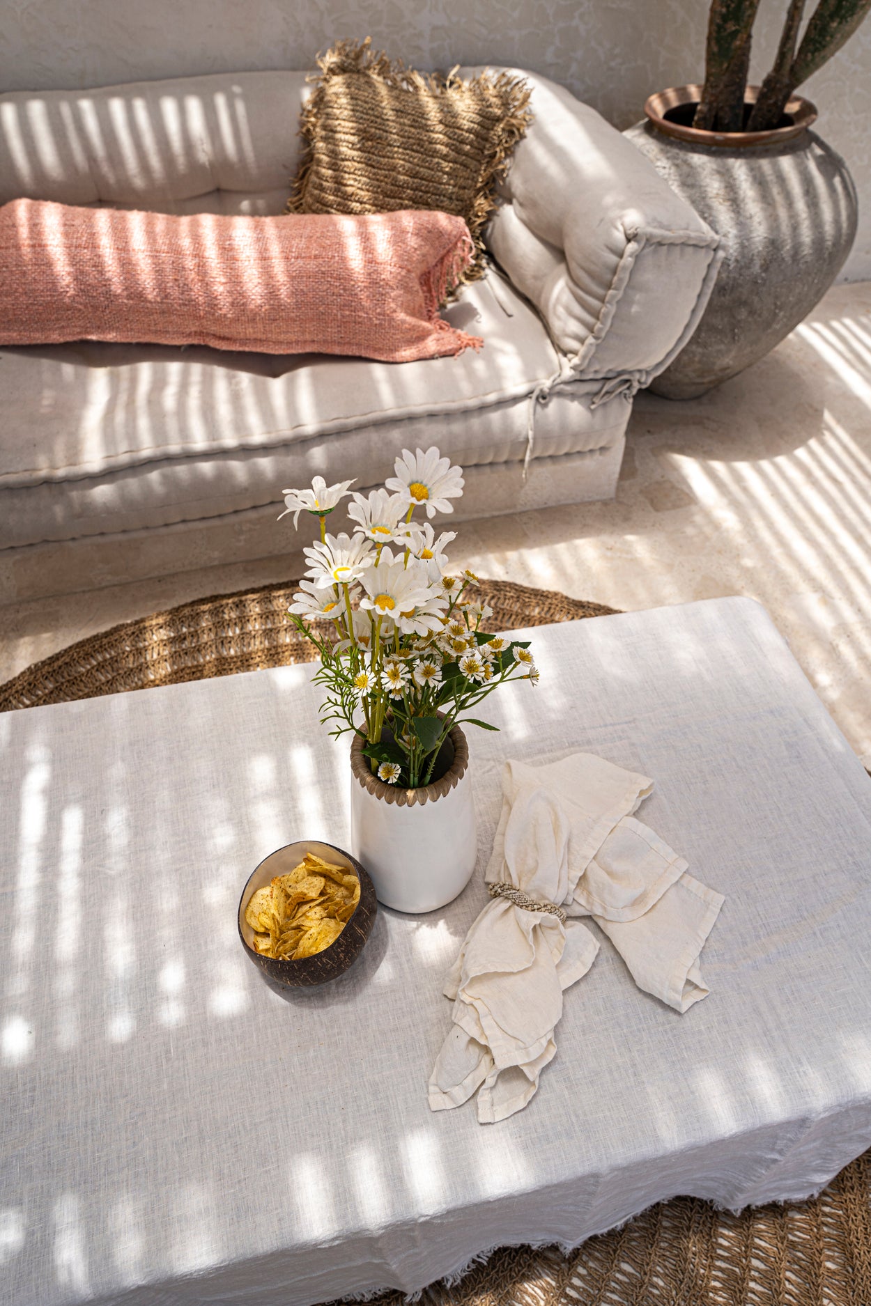 Bazar Bizar De Sneaky Vaas - Wit Naturel - M