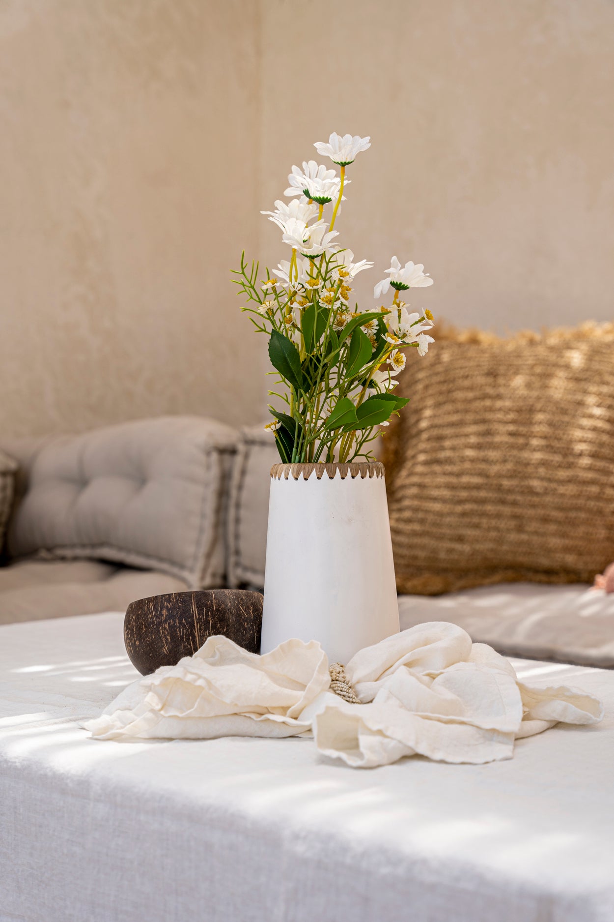 Bazar Bizar De Sneaky Vaas - Wit Naturel - M