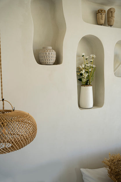 Bazar Bizar De Sneaky Vaas - Wit Naturel - S
