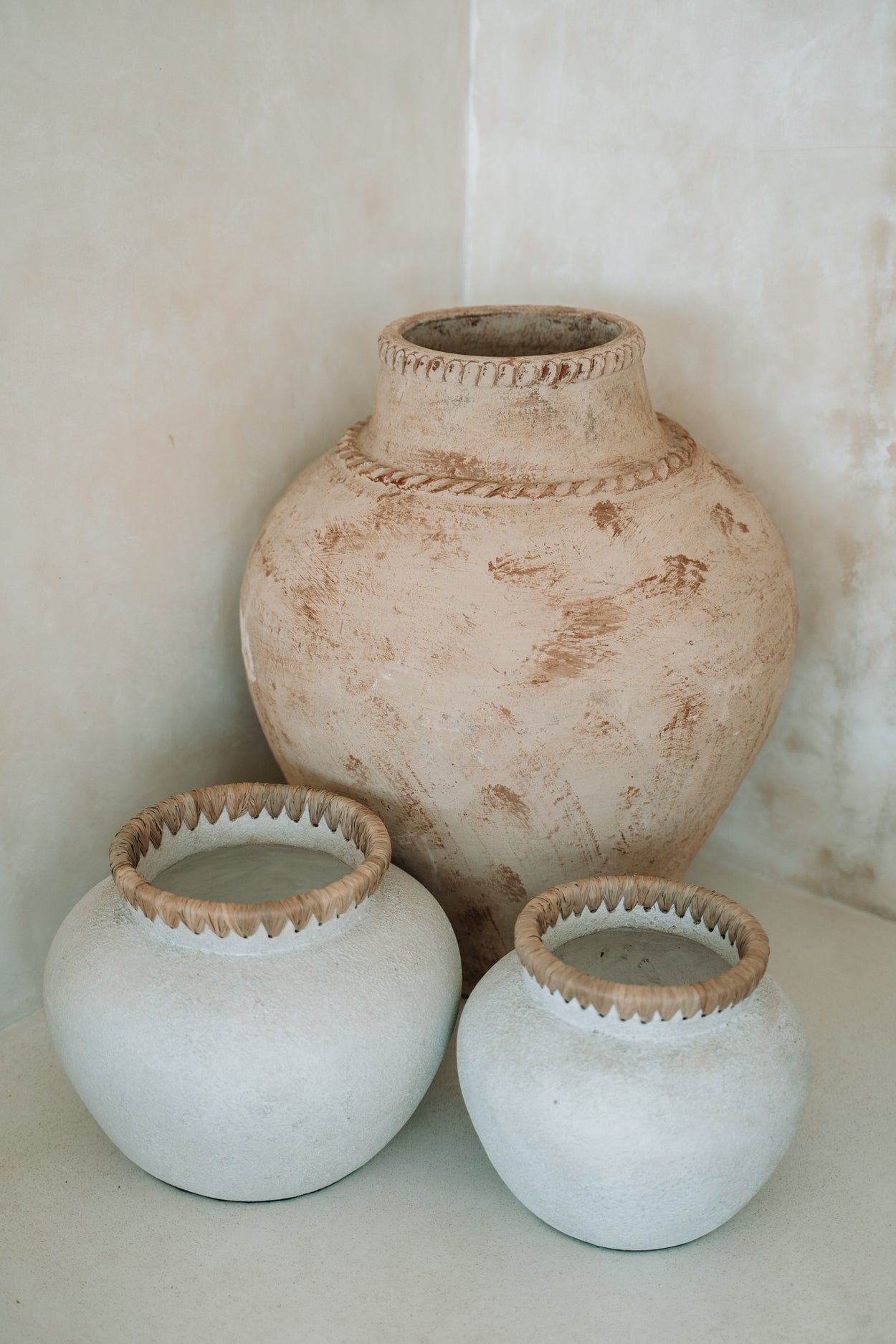 Bazar Bizar De Styly Vaas - Beton Naturel - M