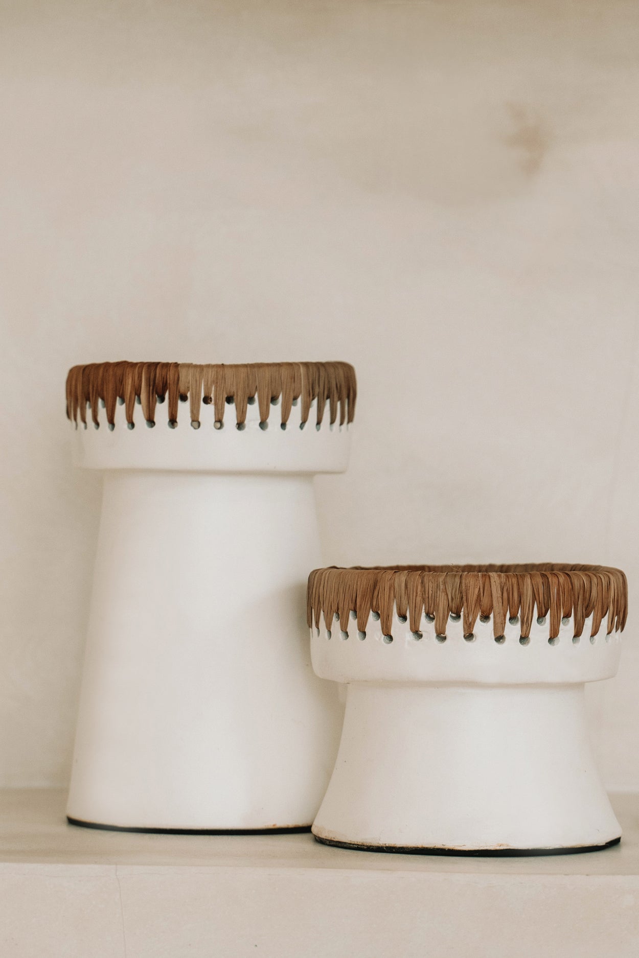 Bazar Bizar De Pretty Kaarsenhouder - Wit Naturel - L