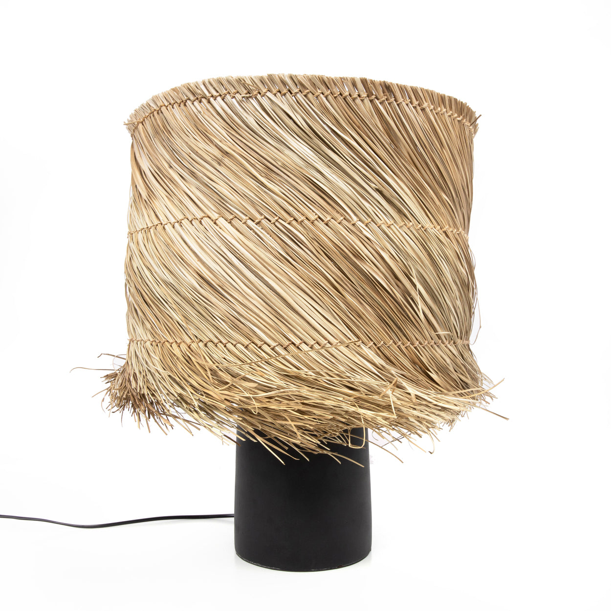 Bazar Bizar De Pandan Tafellamp - Zwart Naturel