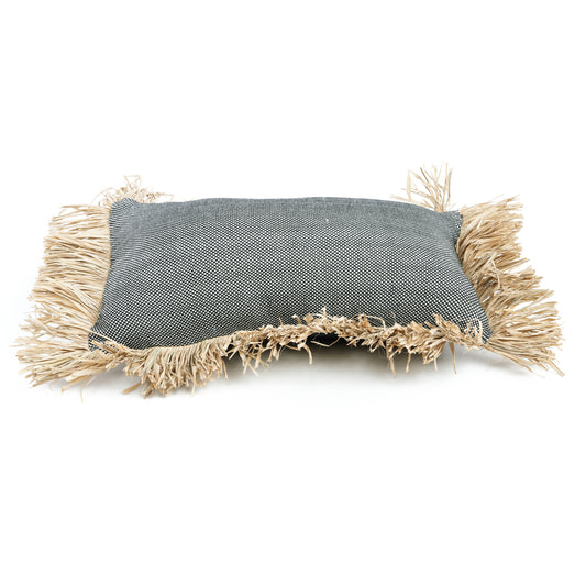 Bazar Bizar De Cotton Bonita Kussenhoes - Zwart Naturel - 30x50