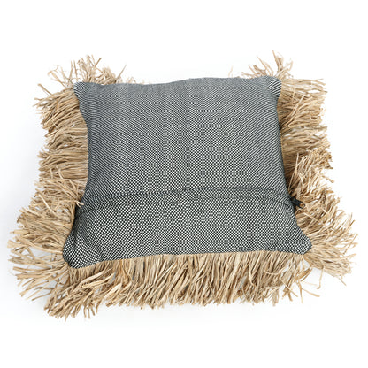 Bazar Bizar De Cotton Bonita Kussenhoes - Zwart Naturel - 40x40