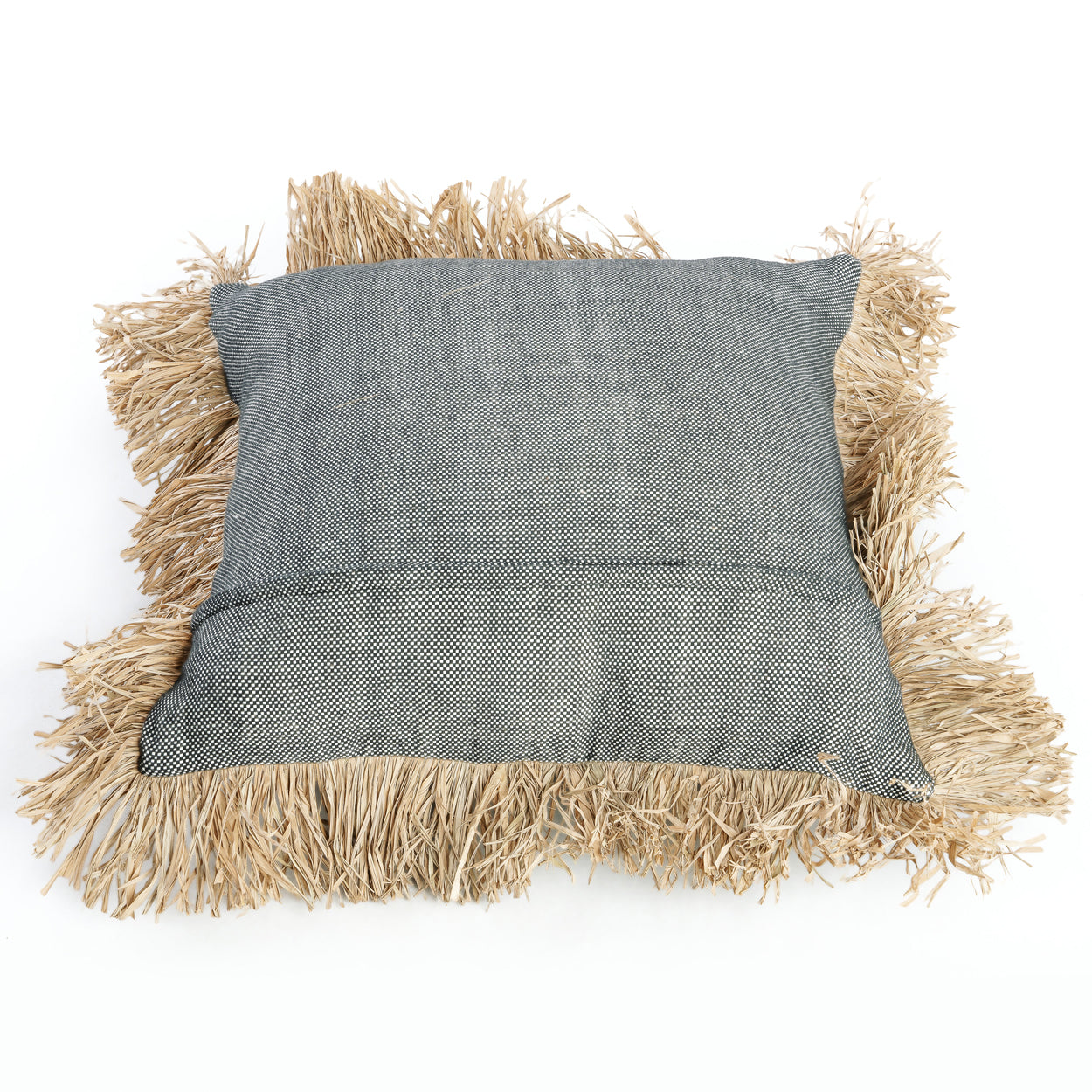 Bazar Bizar De Cotton Bonita Kussenhoes - Zwart Naturel - 60x60