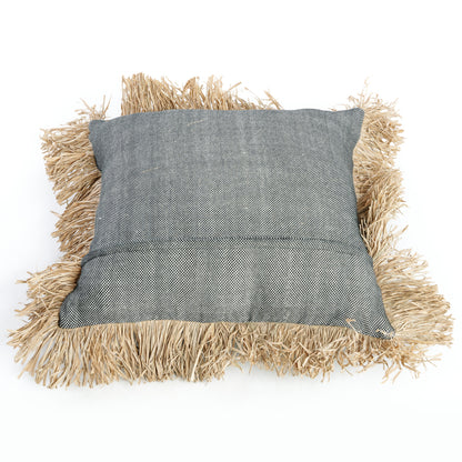 Bazar Bizar De Cotton Bonita Kussenhoes - Zwart Naturel - 60x60