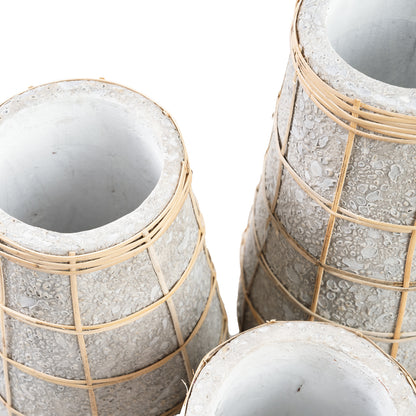 Bazar Bizar De Cutie Vaas - Betongrijs Naturel - M