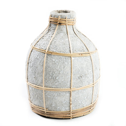 Bazar Bizar De Whoopy Vaas - Betongrijs Naturel - S