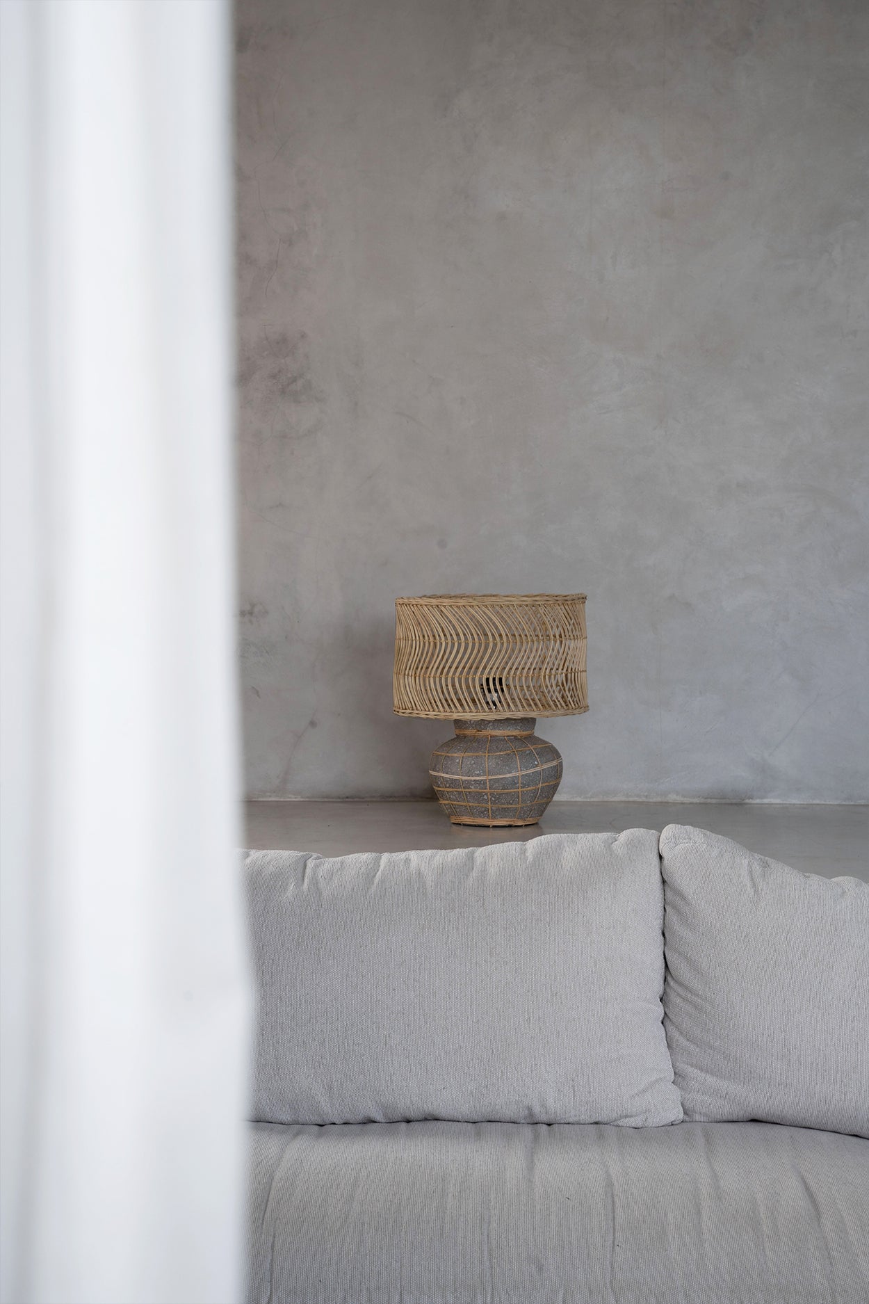Bazar Bizar De Kythira Tafellamp - Naturel Betongrijs