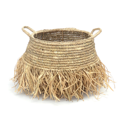 De Raffia Deluxe Mand - Naturel - M
