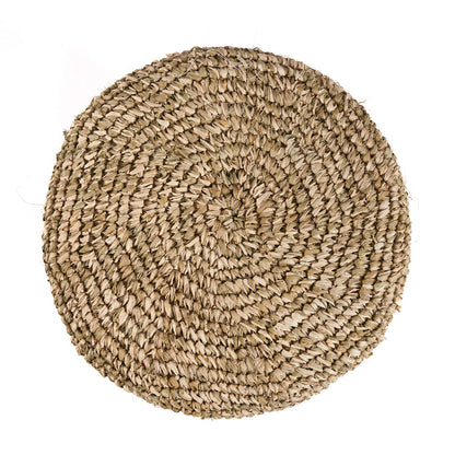 Bazar Bizar De Raffia Tressed Kruk - Jungle Groen