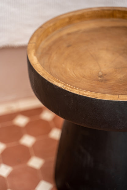 Bazar Bizar De Rayu Bijzettafel - Zwart Naturel