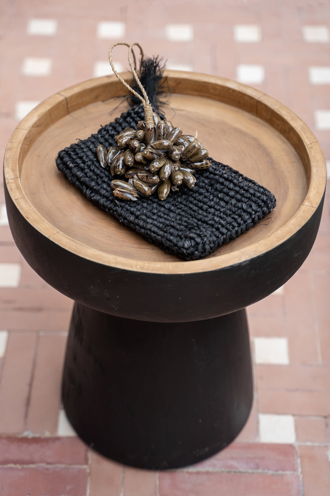 Bazar Bizar De Rayu Bijzettafel - Zwart Naturel