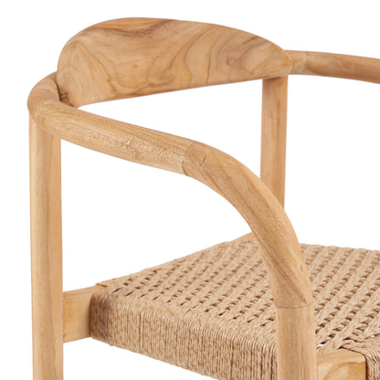 Bazar Bizar - De Amaya Eetkamerstoel -Naturel - Outdoor