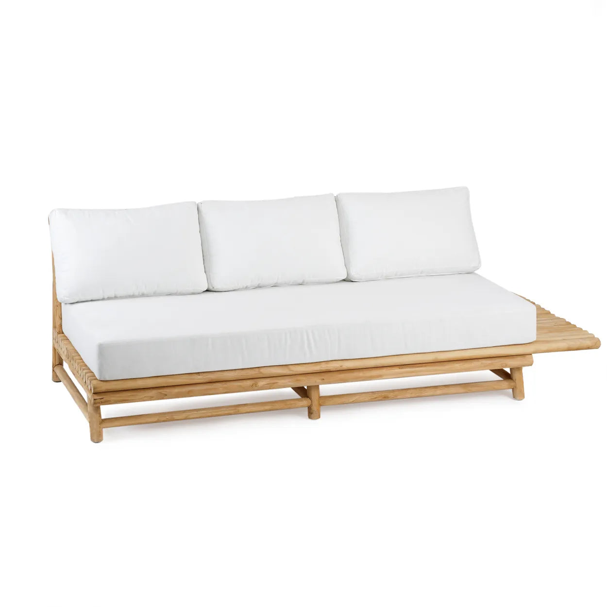 Bazar Bizar De Nusa Penida Driezitter Sofa - Naturel Wit - Outdoor