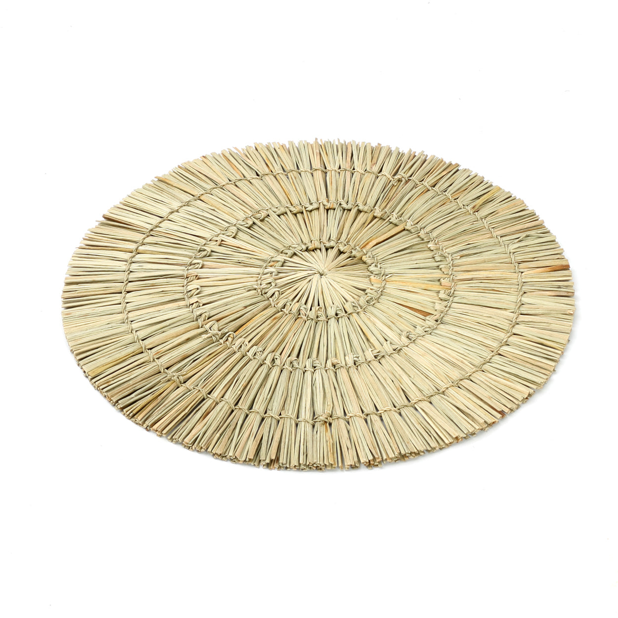 Bazar Bizar - De Alang Alang Placemat - Rond - Naturel