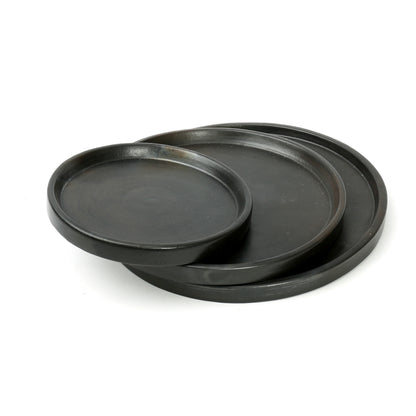Bazar Bizar Het Terracotta Burned Bord - Zwart - S