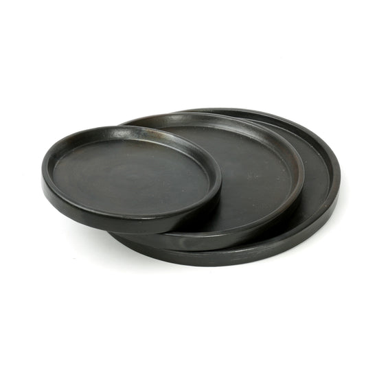 Bazar Bizar Het Terracotta Burned Bord - Zwart - S