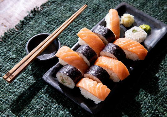 Bazar Bizar Het Burned Sushi Bord - Zwart - L