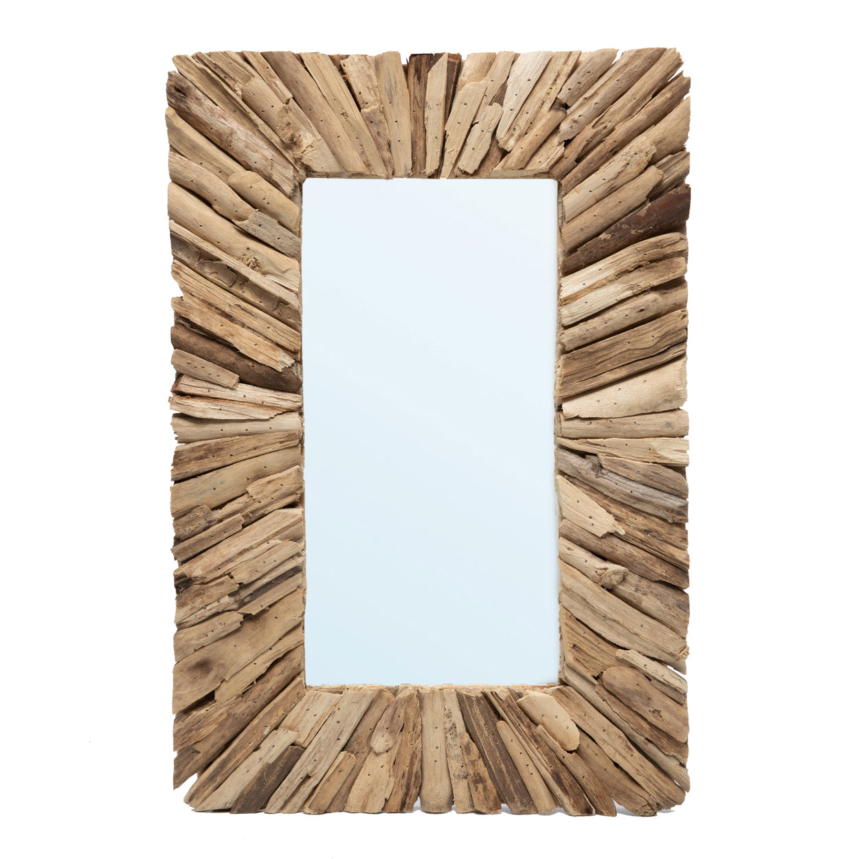 Bazar Bizar De Driftwood Framed Spiegel - Naturel - M
