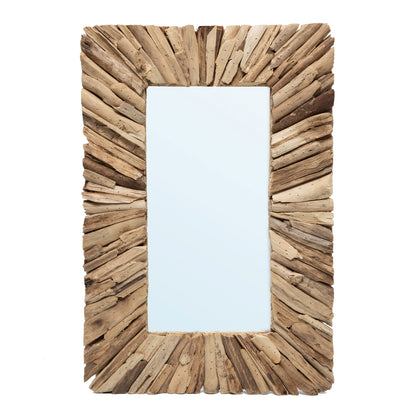 Bazar Bizar De Driftwood Framed Spiegel - Naturel - M