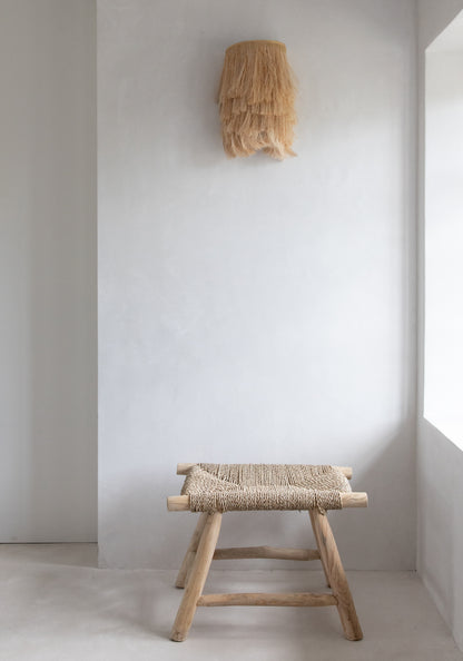 Bazar Bizar De Abaca Applique Muurlamp - Naturel