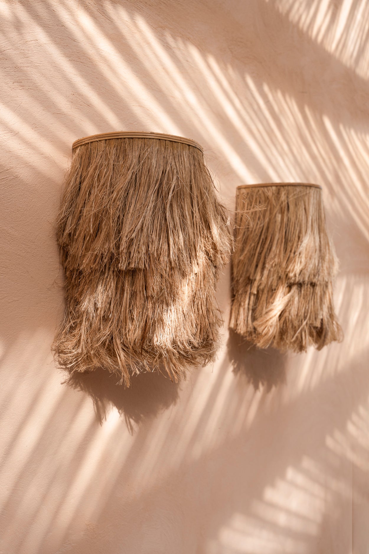 Bazar Bizar De Abaca Applique Muurlamp - Naturel