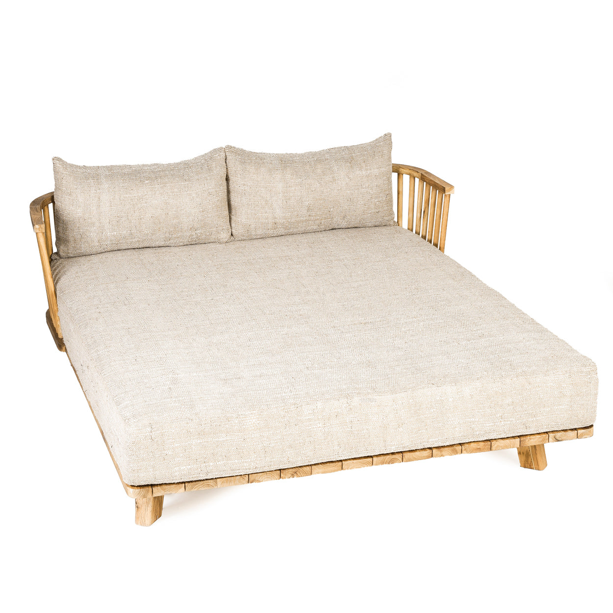 Bazar Bizar Het Dubbele Malawi Dagbed - Naturel Beige