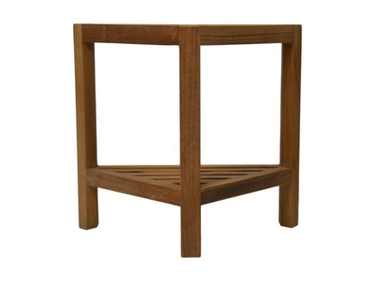 HSM Collection-Driehoekige Tuinbijzettafel-46x30x46.5-Naturel-Teak