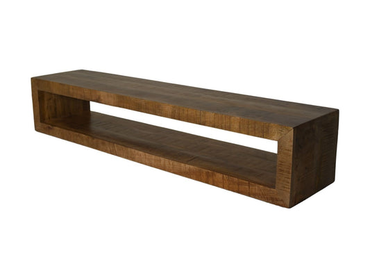 HSM Collection-Zwevend TV Meubel-160x35x30-Naturel-Mango