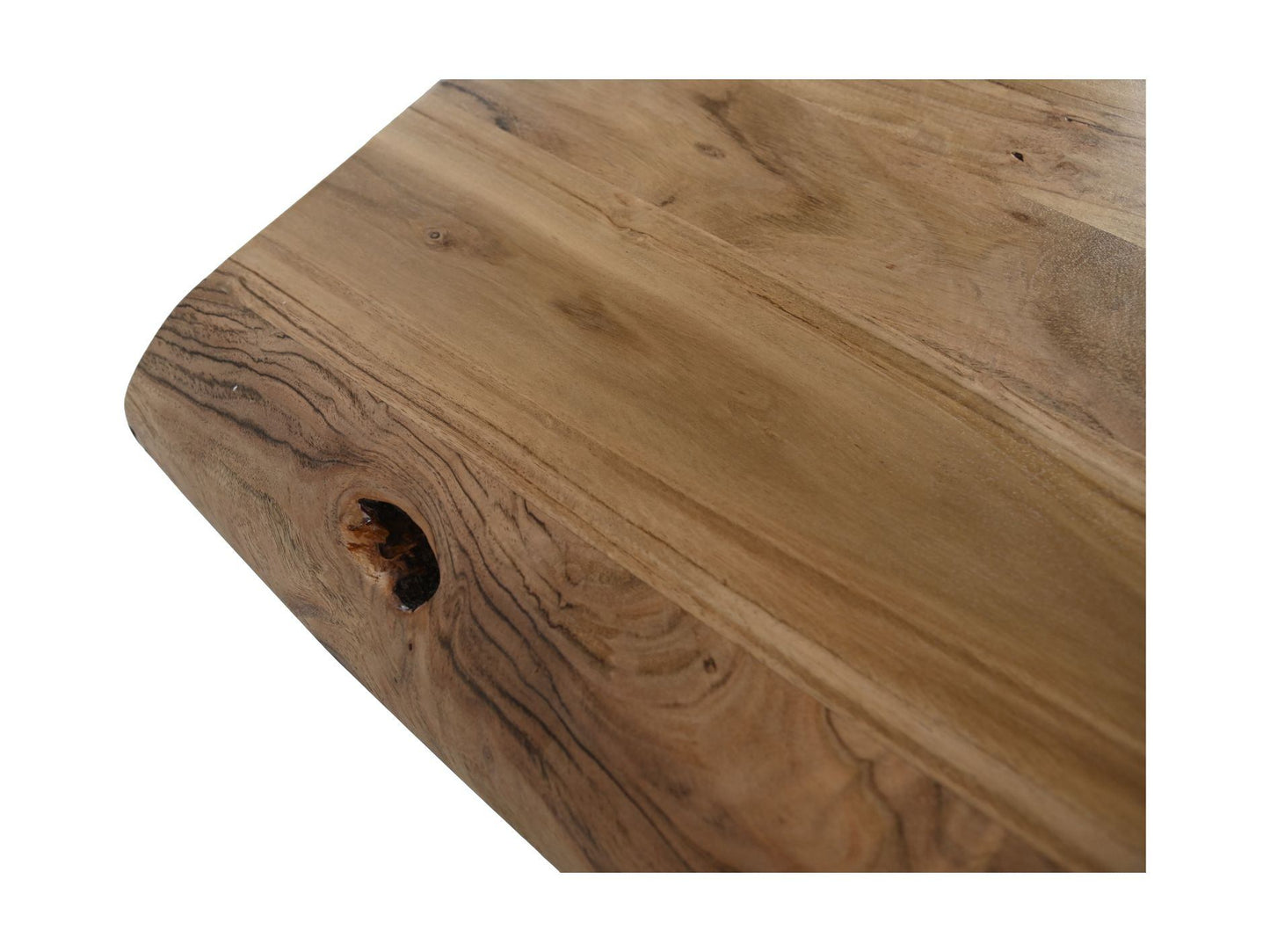 HSM Collection-Rechthoekige Eettafel Soho Luxe-220x100x76-Naturel/Zwart-Acacia/Metaal