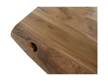 HSM Collection-Rechthoekige Eettafel Soho Luxe-220x100x76-Naturel/Zwart-Acacia/Metaal