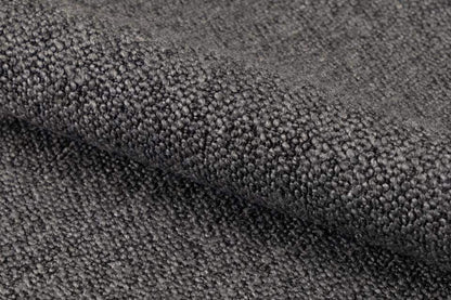 HSM Collection-Eetkamerstoel Nora + Armleuning-90x62x61-Donker Grijs/Zwart-Stof/Metaal