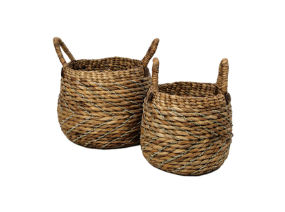 HSM Collection-Mandenset S/2-ø40x42/ø30x36-Naturel-Waterhyacint