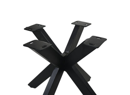HSM Collection-SalonTafelonderstel Spider-55x55x40-Zwart-Metaal
